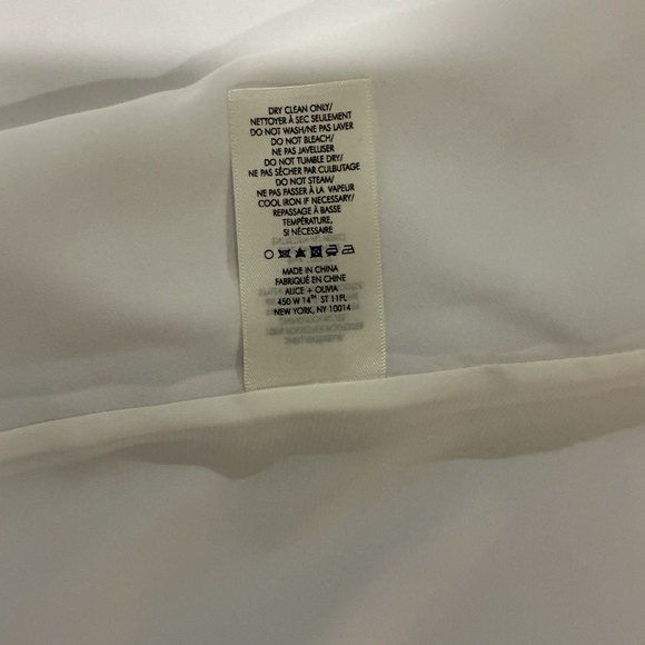 Alice and Olivia Dress NWT White Size S - Picture 9 of 10